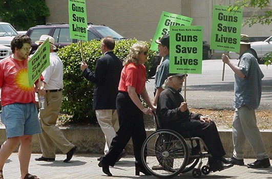 GRNC 'Million' Mom Countermarch faces off against anti-gun leftists in Raleigh.